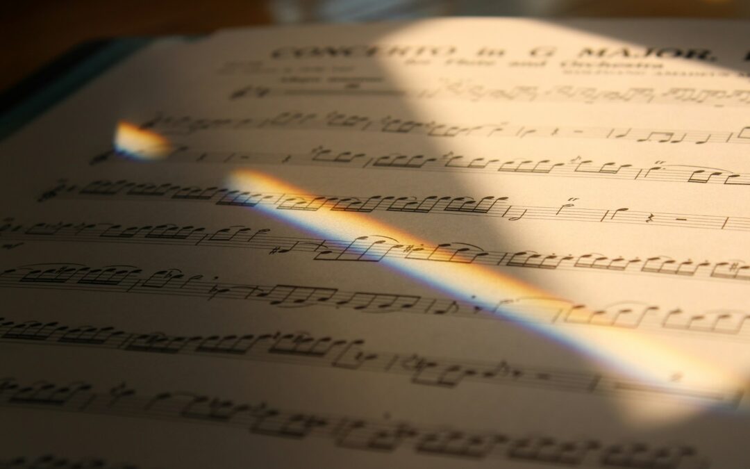 white music sheet
